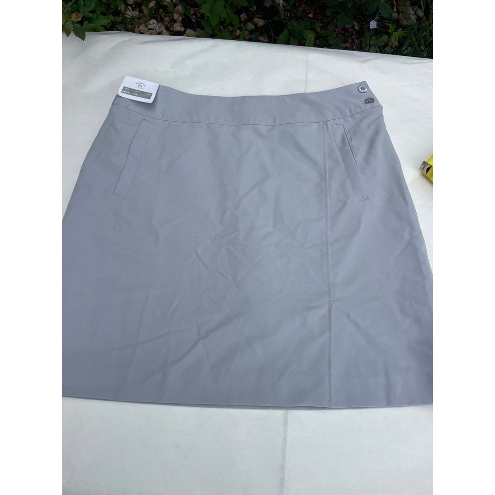 Monterey Club Pull on Skort Women's Size 14 XLarge grey NEW with tags